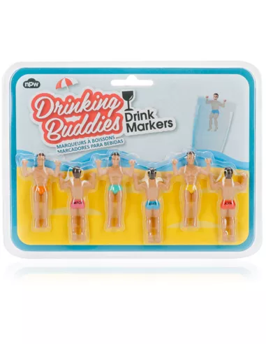 Drinking Buddies Drink Markers (Set of 6)