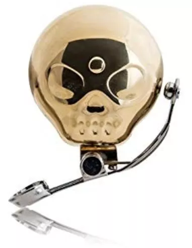 Bike Bell - Skull Gold