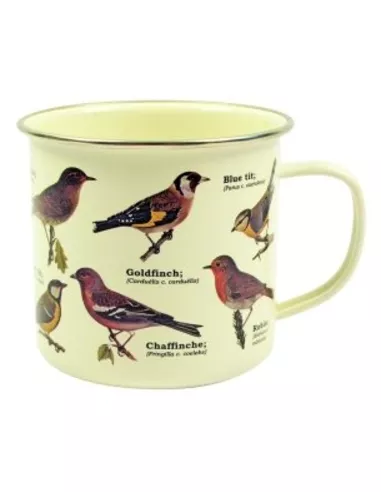 Enamel Mug - Garden Birds