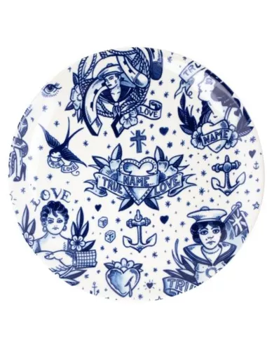 Plate - Love (Schiffmacher Royal Blue Tattoo)