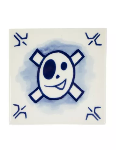 Tile - Skull (Schiffmacher Royal Blue Tattoo)