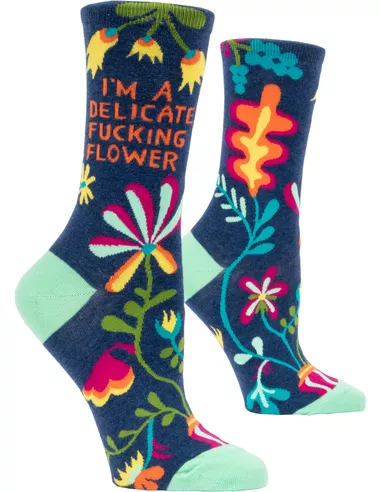 Women's Socks - Delicate Fucking Flower