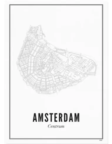 Poster - Amsterdam Centre 21x30